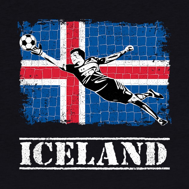 Iceland Soccer Supporter Goalkeeper Shirt by zeno27